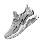 Men's comfortable jogging shoes fashion running shoes casual shoes comfortable sneakers mesh fly woven men's sports shoes wholesale - Image 4