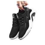 Men's comfortable smart shoes fashion running shoes casual shoes comfortable sneakers mesh fly woven men's sports shoes wholesale - Image 4