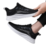 New spring flying woven breathable air cushion shoes men's shoes lightweight comfortable running shoes trendy all-matching sneakers - Image 2