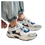 Men's Mesh Breathable Splicing Soft Bottom Running Shoes New Style Leisure Sports Air Cushion Lace-Up for Spring Travel - Image 3